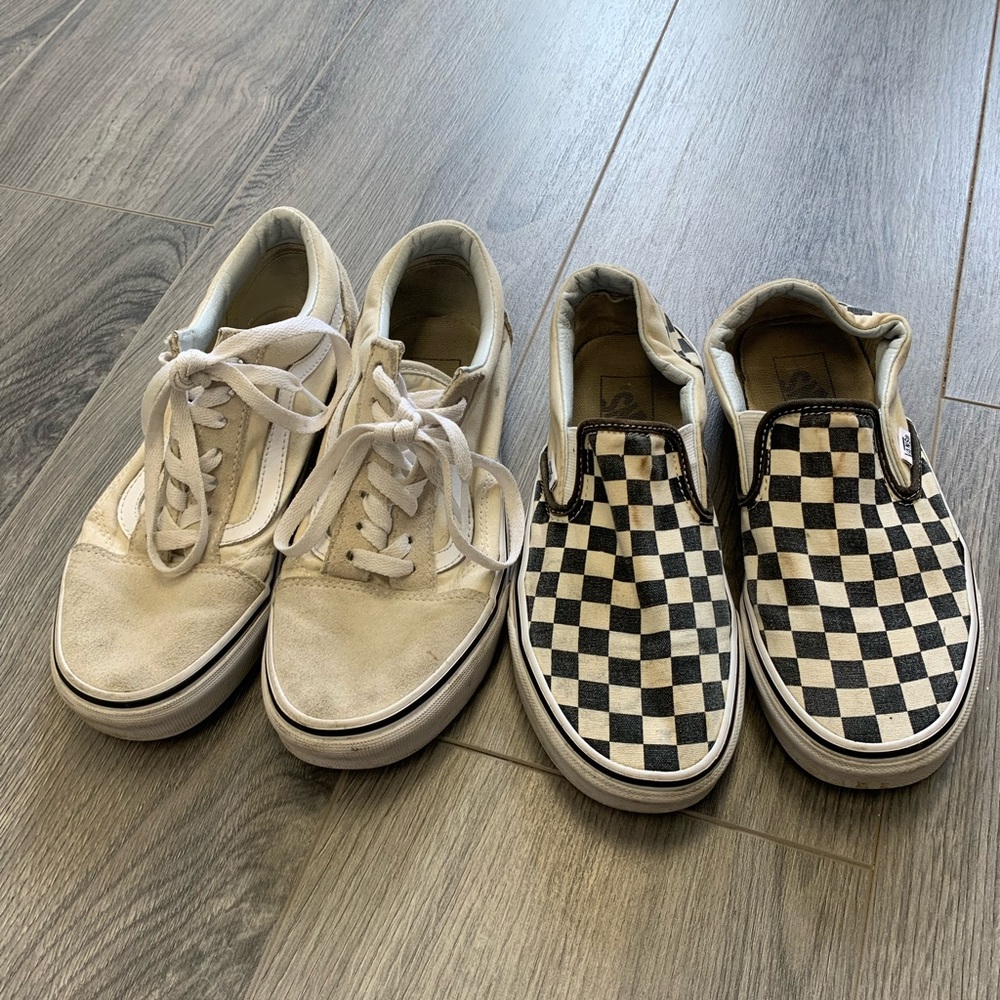 2 Pairs of Vans